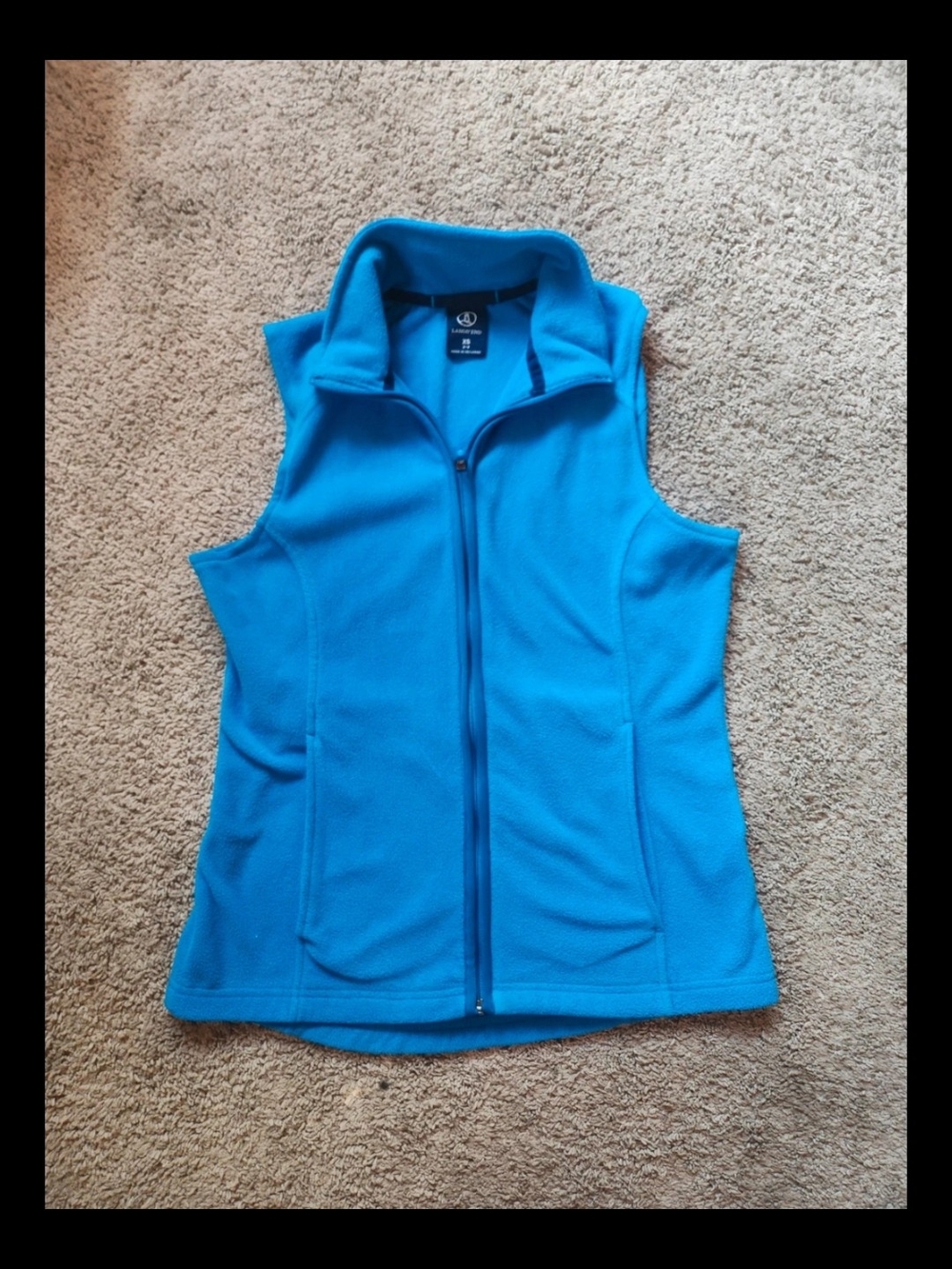 Lands' End Blue Fleece Vest – Women's XS
